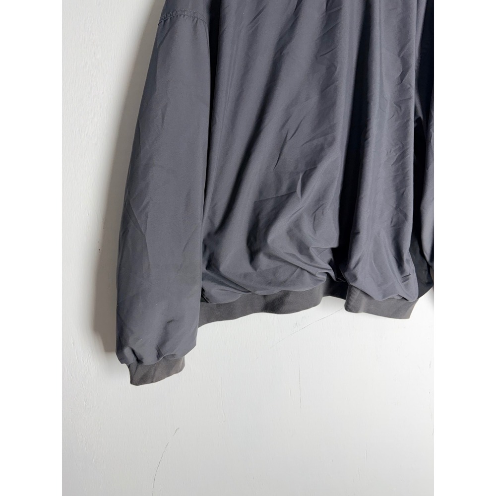 Roundtree & Yorke Sport Mens 3X Gray Windbreaker Full Zip Jacket Golf Coat - Picture 5 of 7
